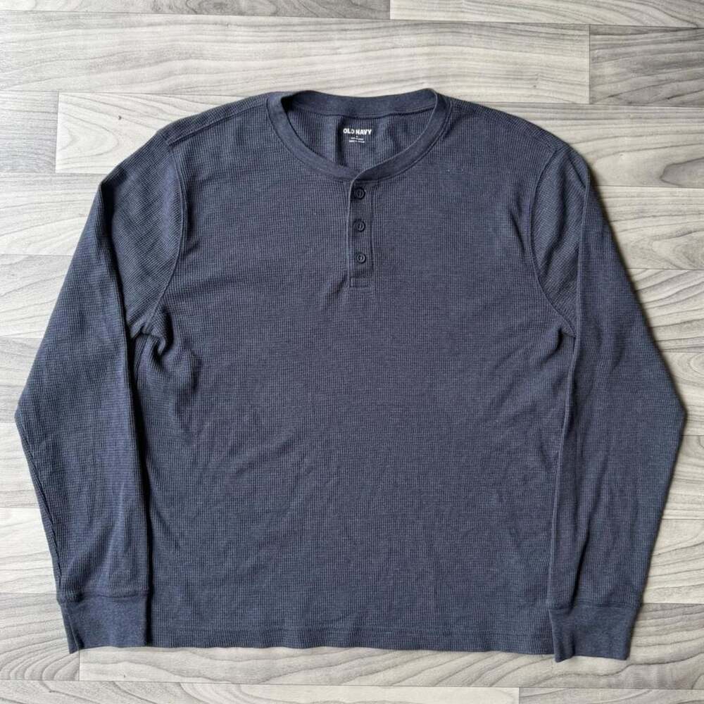 Old Navy Soft-Washed Thermal Henley Longsleeve Shirt